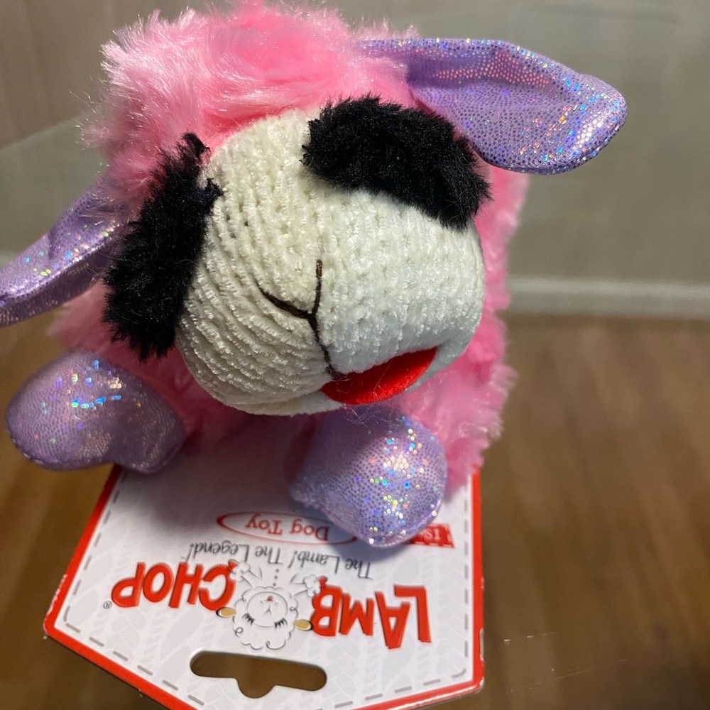 - Brand New - LambChop With Squeaker 8” With Squeaker - Picture 3 of 6